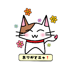 [LINEスタンプ] ねこのみーた