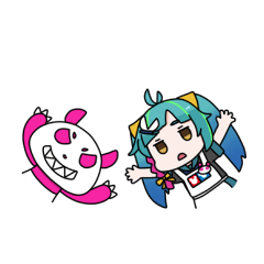 [LINEスタンプ] 造形イベントに参加するグリパン模型店