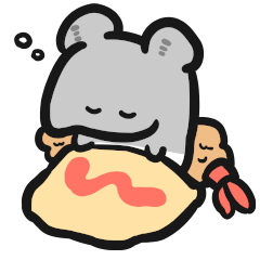 [LINEスタンプ] おもちバクちゃん