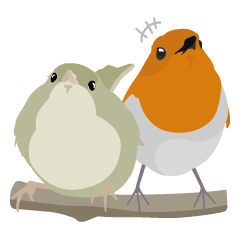 [LINEスタンプ] かわいい野鳥たちのあいづちスタンプ