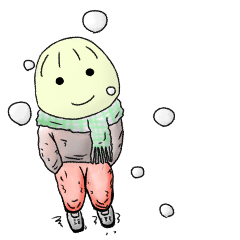 [LINEスタンプ] ★冬専用★雪と少年のスタンプ