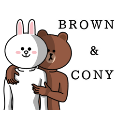 [LINEスタンプ] ブラウン＆コニー（BROWN ＆ FRIENDS）の画像（メイン）