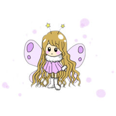 [LINEスタンプ] 虹色蝶々のRaRaちゃん