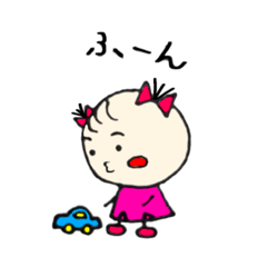 [LINEスタンプ] かわいい女の子(手描き)