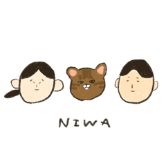 [LINEスタンプ] 丹羽家と猫