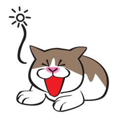 [LINEスタンプ] いつも眠いニャンコPINO