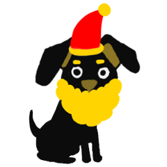 [LINEスタンプ] かわいい犬の忙しい12月