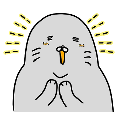 [LINEスタンプ] ゴマフアザラシのぽーちゃん