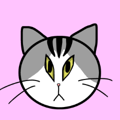 [LINEスタンプ] シュールな猫「アジ」