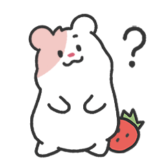 [LINEスタンプ] いちごラテ色のハムスター、べリ