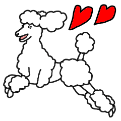 [LINEスタンプ] 犬種別スタンダードプードル