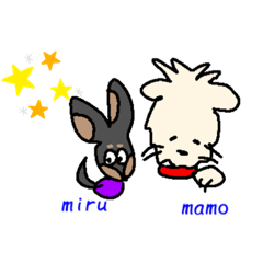 [LINEスタンプ] ミモとムウのおともだちシリーズ