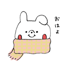 [LINEスタンプ] 冬うさぎさん毎日使える便利