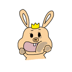 [LINEスタンプ] ウサ豚のごりたん