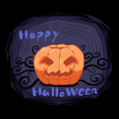 [LINEスタンプ] 呱呱燃焦（ハロウィーン）