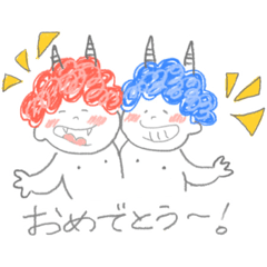 [LINEスタンプ] 泣いた赤鬼