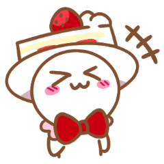 [LINEスタンプ] スタンプの日☆ショートケーキちゃん