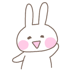 [LINEスタンプ] ねそうなうさぎ