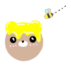 [LINEスタンプ] はちみつくまさん