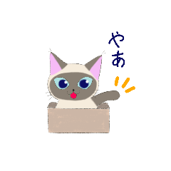 [LINEスタンプ] うちのシャムちゃんと仲間たち