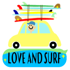 [LINEスタンプ] LOVE AND SURF