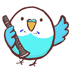 [LINEスタンプ] クラリネットとインコのスタンプ01