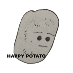 [LINEスタンプ] Eat potato, Talk to potato