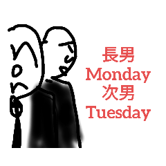 [LINEスタンプ] weak7兄弟