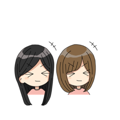 [LINEスタンプ] ゆいこはるこ