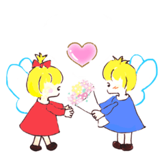 [LINEスタンプ] フレンドリーな妖精達