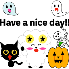 [LINEスタンプ] ハロウィンとひつじさん