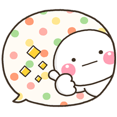 [LINEスタンプ] 大人可愛的吹出日常用語♡白圓君