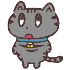 [LINEスタンプ] 真顔の猫。