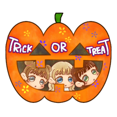 [LINEスタンプ] おばけちゃんず【ハロウィン】