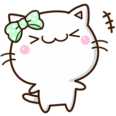 [LINEスタンプ] LINE定番スタンプ『ちびシロ』公認コラボ