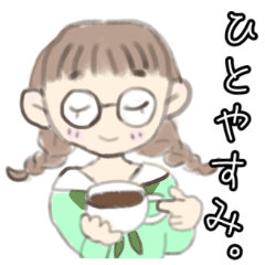 [LINEスタンプ] 女の子と色々