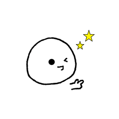 [LINEスタンプ] ちょっといびつな白い生きもの