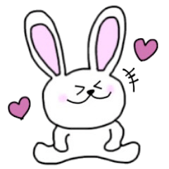 [LINEスタンプ] はっぴーうさこ