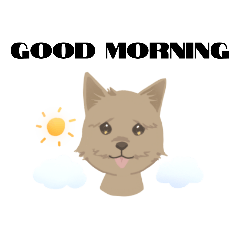 [LINEスタンプ] 困り顔ノーリッチテリア【Dog】