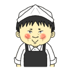 [LINEスタンプ] キッチンのおじさん