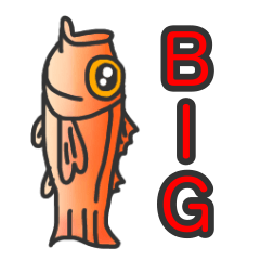 [LINEスタンプ] 大好きなアカムツ(ノドグロ)のBIGスタンプ1