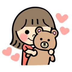 [LINEスタンプ] りんごちゃん！！