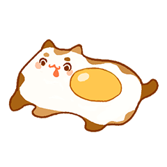 [LINEスタンプ] 朝食の動物