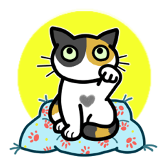 [LINEスタンプ] かわいいくつした猫とみけ猫のスタンプNo.8の画像（メイン）