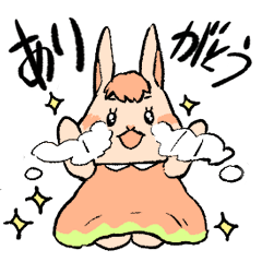 [LINEスタンプ] どじっこうさぎ【おっちょこちょいな日常】