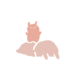 [LINEスタンプ] ちいさなピンクうさぎ