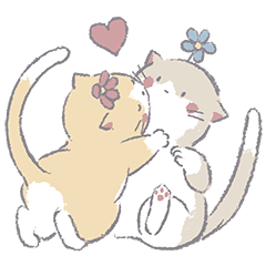 [LINEスタンプ] はなちゃんのおはなねこスタンプ