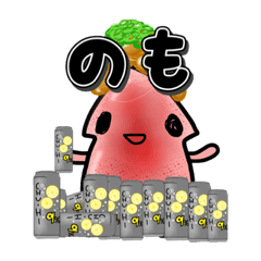 [LINEスタンプ] アル中イカたちの日常