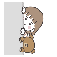 [LINEスタンプ] しあわせな日々（女の子）