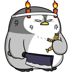 [LINEスタンプ] 太っちょペンギン【怒り編2】の画像（メイン）